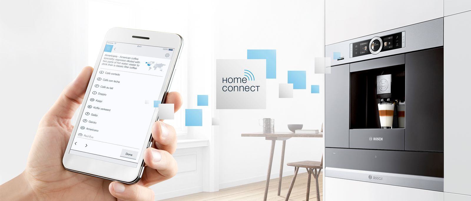 Кофемашины Бош с функцией Home Connect