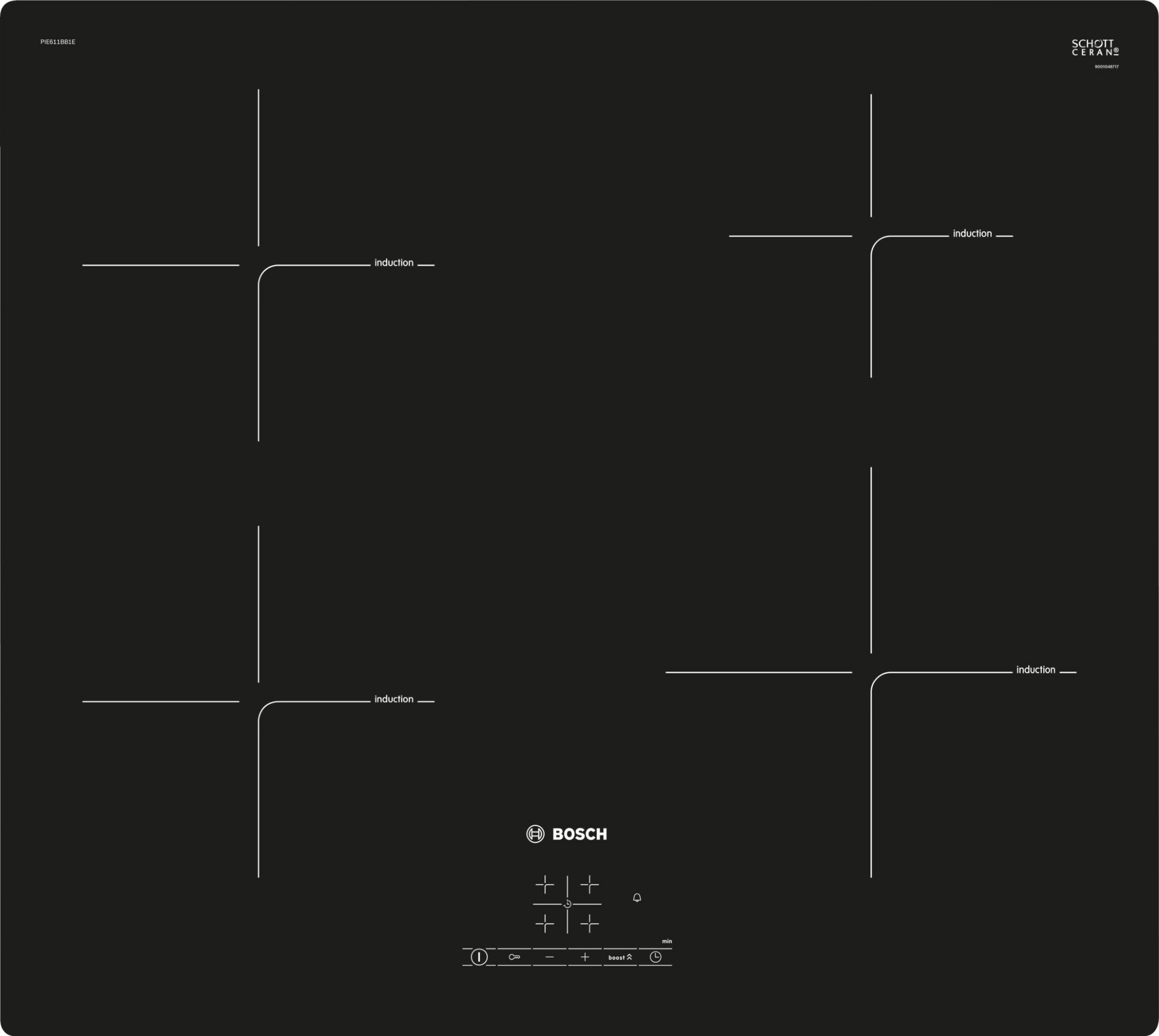 Bosch pie651bb1e 60cm black induction hob hotsell